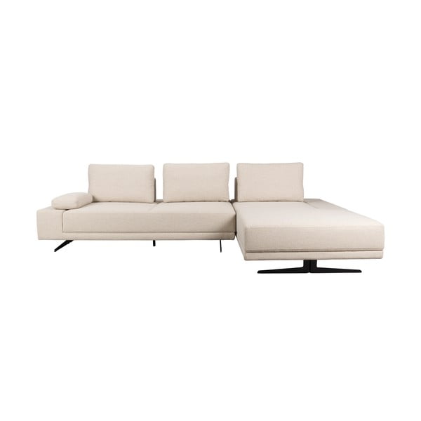Kreminės spalvos kampinė sofa (su dešiniuoju kampu) Shelly – Dutchbone