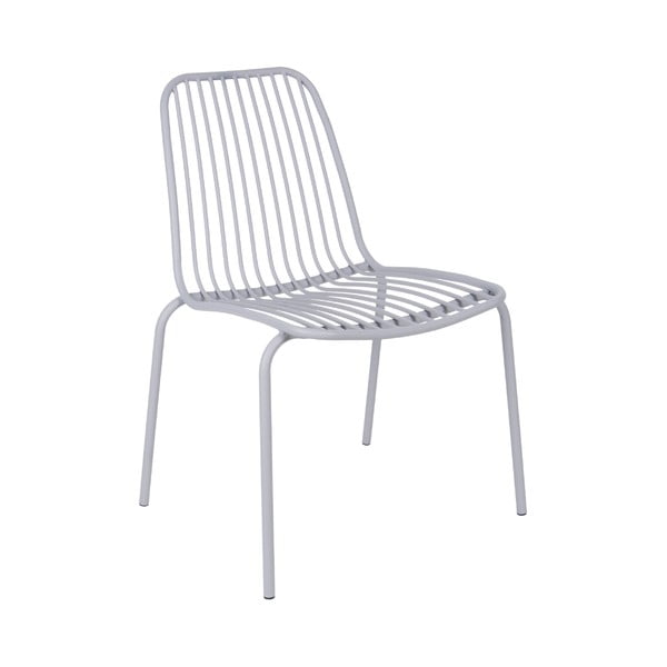 Pilkos spalvos kėdė, tinkama naudoti lauke Leitmotiv Lineate
