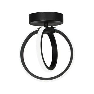 Juodos spalvos iš metalo lubinis šviestuvas LED Sezen – Squid Lighting