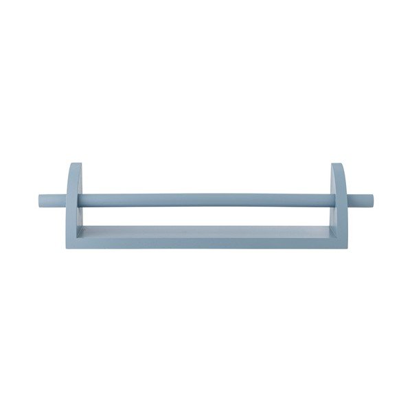 Mėlynos spalvos iš paulovnijos masyvo vaikiška sieninė lentyna 60 cm Mingus – Bloomingville Mini-image-3