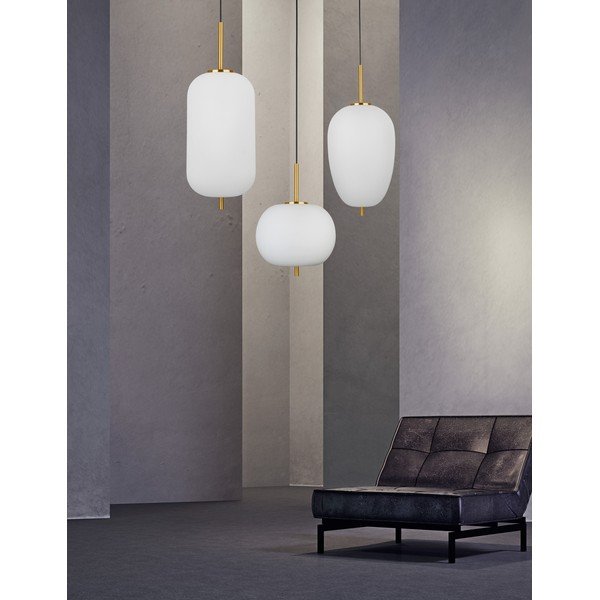 Baltos spalvos/žalvario spalvos iš stiklo kabantis šviestuvas ø 27 cm Lato – Nova Luce-image-3