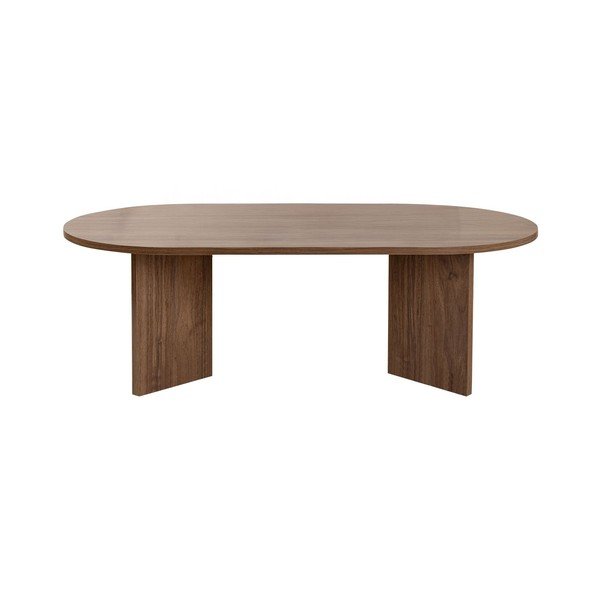 Tamsiai rudos spalvos kavos staliukas iš riešutmedžio 60x119 cm Sable – Kalune Design-image-2