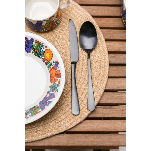 Natūralus medvilnės mišinio kilimėlis Tiseco Home Studio, ø 38 cm-image-2