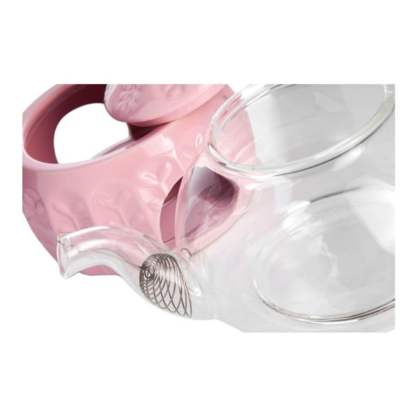 Stiklinis arbatinukas su šildytuvu arbatinei žvakei "Tasev", 600 ml talpos-image-2