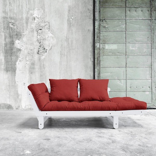 Sofa lova "Karup Beat White/Passion Red-image-2