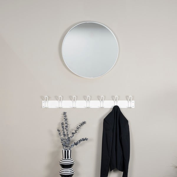 Baltos spalvos iš metalo sieninė lentyna 100 cm Miles – Spinder Design-image-2