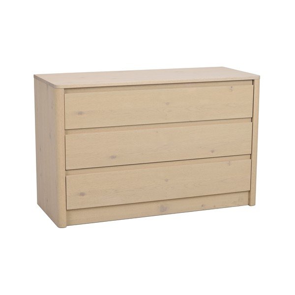 Šviesios natūralios spalvos šoninė spintelė iš ąžuolo 110x70x45 cm Melstone – Rowico