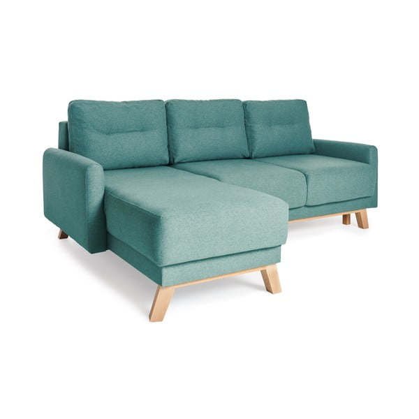 Turkio spalvos modulinė kampinė sofa-lova Bonami Selection Pop-image-3