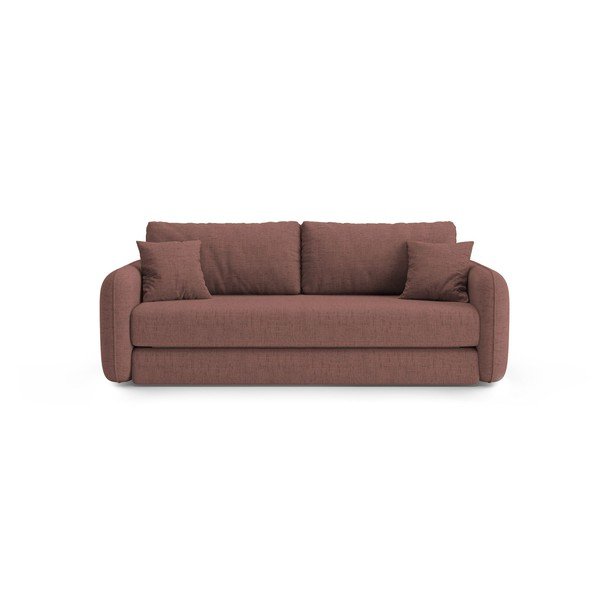 Tamsiai rožinės spalvos sulankstoma sofa 225 cm – Micadoni 