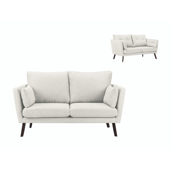 Šviesiai smėlio spalvos 2 vietų sofa Mazzini Sofos Elena-image-1