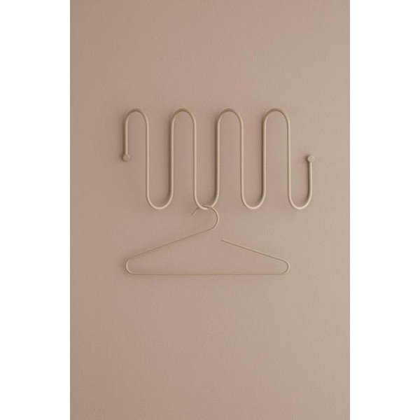 Smėlio spalvos sieninė pakaba su 4 kabliukais Blomus Curl-image-2