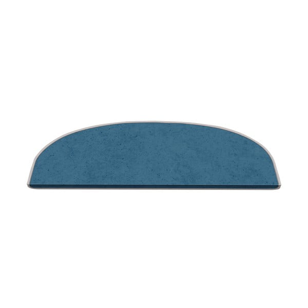 Laiptų kilimėlių rinkiniai mėlynos spalvos 16 vnt. 20x65 cm Plain Color – Vitaus
