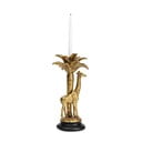 Aukso spalvos dekoratyvinė žvakidė Kare Design Giraffe Palm Tree, aukštis 35 cm