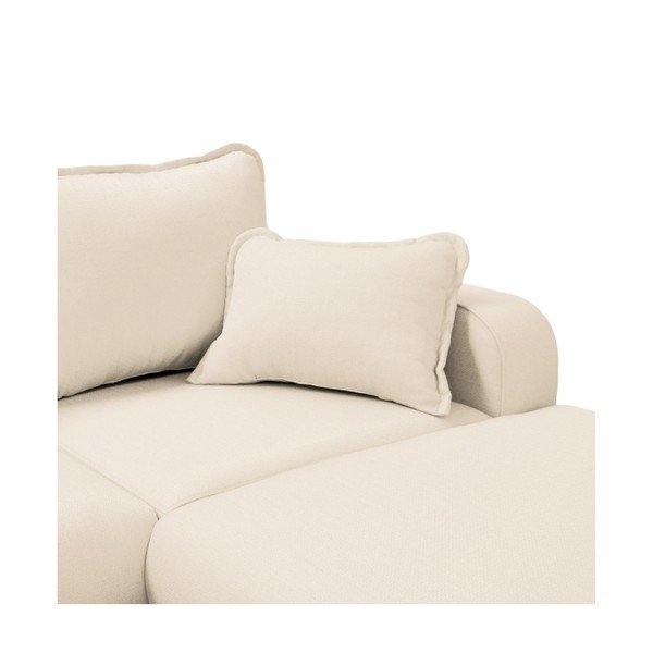 Kreminės spalvos kampinė sofa (dešinysis kampas) Beata - Ropez-image-1