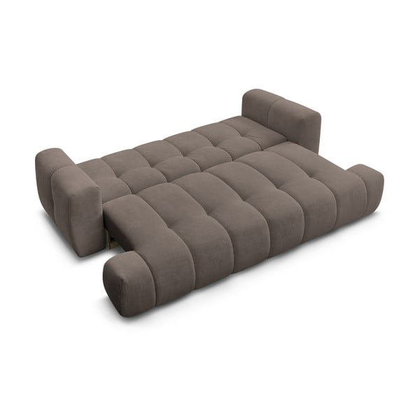 Taupe spalvos sulankstoma/su sandėliavimo vieta sofa 251 cm Fuji – Bobochic Paris-image-4