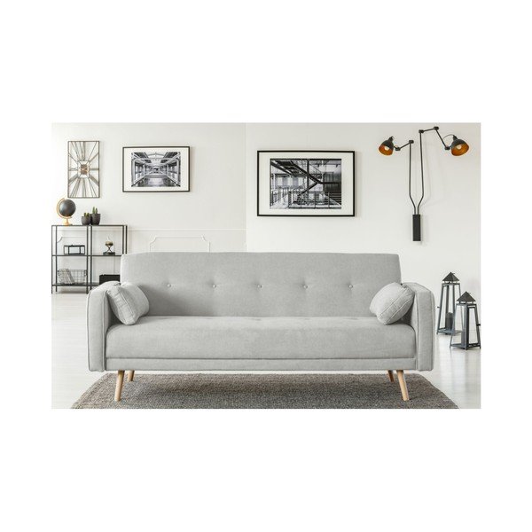 Šviesiai pilka sofa-lova Cosmopolitan Design Stuttgart, 212 cm-image-4