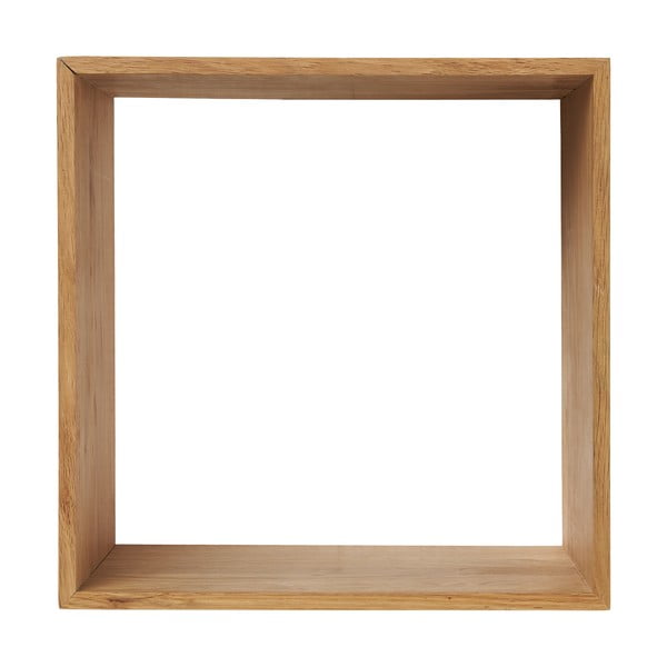 Natūralios spalvos iš ąžuolo masyvo kelių aukštų sieninė lentyna 30 cm Lattoon – House Nordic