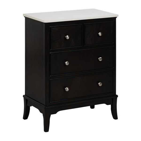 Juodos spalvos šoninė spintelė 60x75,5x33 cm Mods – Ixia