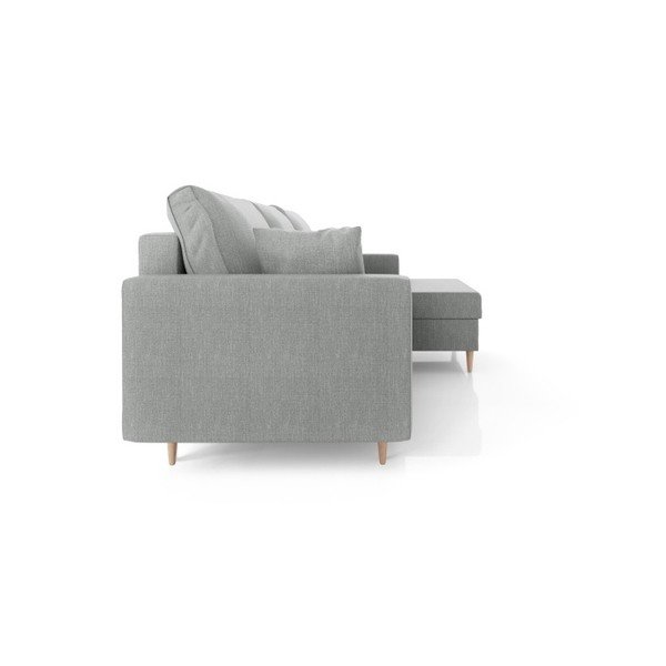 Pilka sofa-lova su daiktadėže Mazzini Sofas Aubrieta, kampas dešinėje-image-4