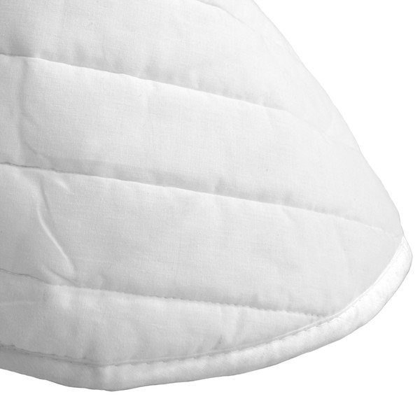 Dygsniuota lovatiesė iš medvilnės baltos spalvos 240x260 cm My love – Blanc-image-3