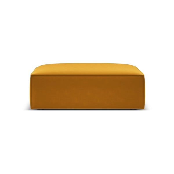 Garstyčių spalvos iš velveto taburetė Vanda – Mazzini Sofas