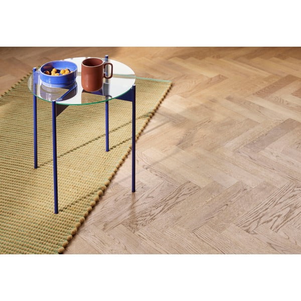 Apvalios formos šoninis stalas su stikliniu stalviršiu ø 45 cm Beam – Hübsch-image-3