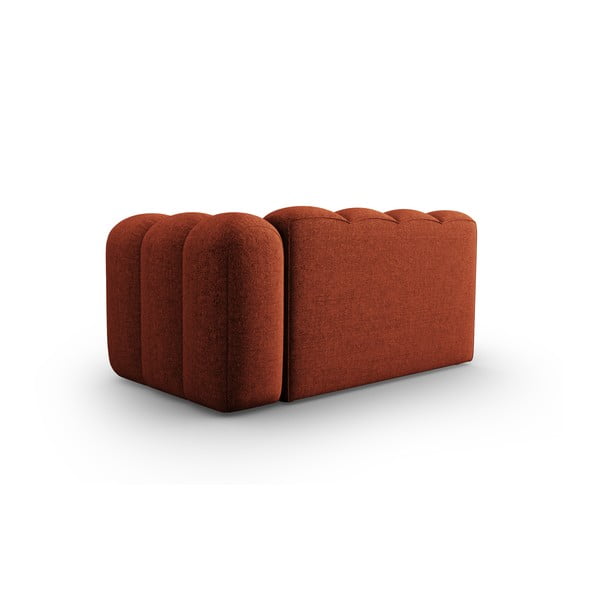 Modulinė sofa raudonos plytų spalvos (su dešiniuoju kampu) Lupine – Micadoni Home-image-3