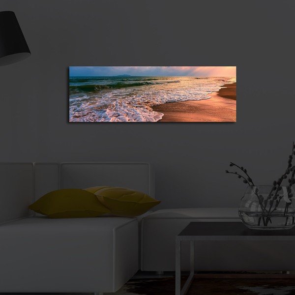 Apšviestas paveikslas Wallity Beach, 90 x 30 cm-image-1