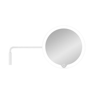 Baltas sieninis kosmetinis veidrodis su LED apšvietimu Blomus Modo