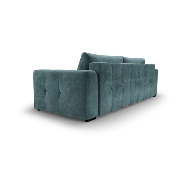Mėlyna aksominė sofa-lova Milo Casa Luca-image-3