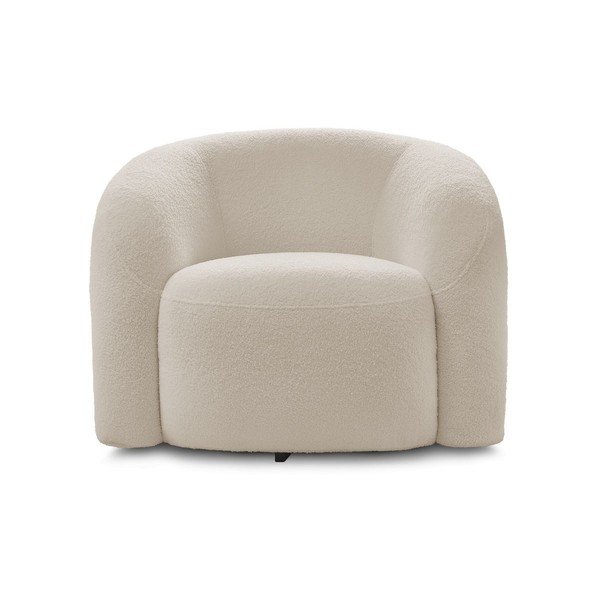 Smėlio spalvos pasukamas krėslas iš boucle Elina – Bobochic Paris-image-2