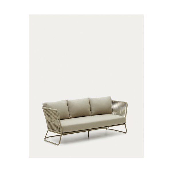 Khaki spalvos iš plieno sodo sofa Saconca – Kave Home-image-3