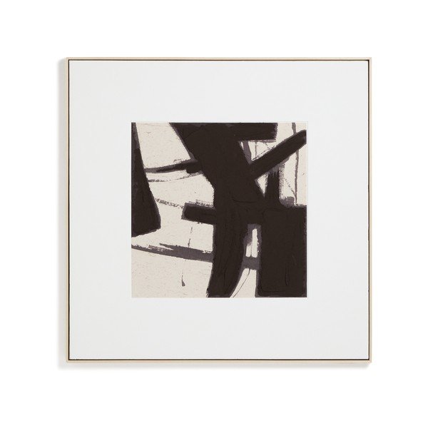 Paveikslas tapyba rankomis (tapyba) su rėmeliu/tapyba ant drobės 100x100 cm Arilan – Kave Home-image-4