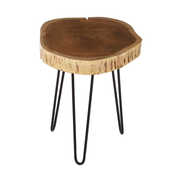 Šoninis stalas su akacijos stalviršiu 46x48 cm Nandri – Premier Housewares-image-3