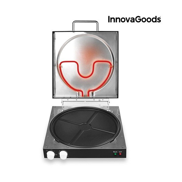 Elektrinė picų dėžė su "InnovaGoods" kulinarine knyga, galia 1200 W-image-3