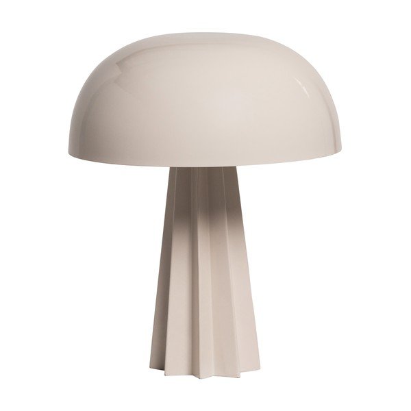 Kreminės spalvos iš metalo stalinis šviestuvas (aukštis 29 cm) Virel – WOOOD