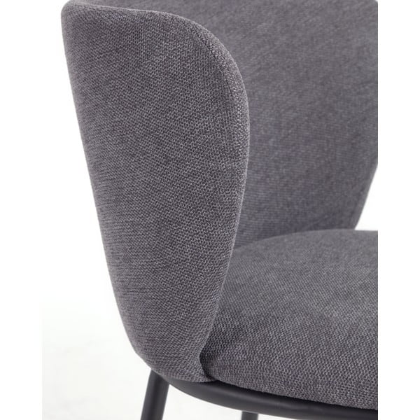 Baro taburetė tamsiai pilkos spalvos (sėdynės aukštis 65 cm) Ciselia – Kave Home-image-4