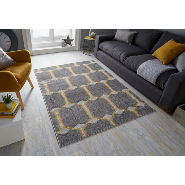 Pilka kiliminė danga Flair Rugs Urban Trellis, 200 x 275 cm-image-4