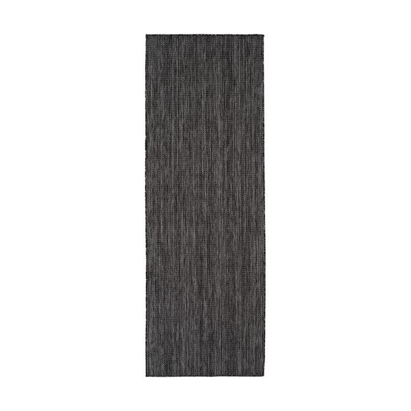 Juodos spalvos lauko kilimas 80x250 cm Mira 1450 – Ayyildiz Carpets