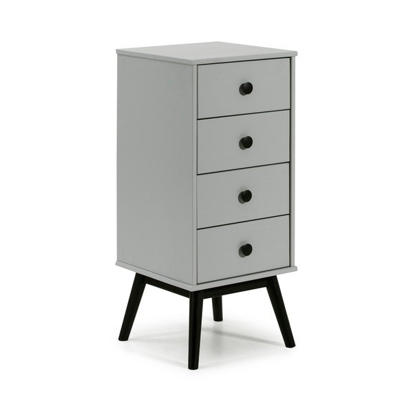 Pilka komoda Marckeric Clem, 40 x 94 cm-image-2