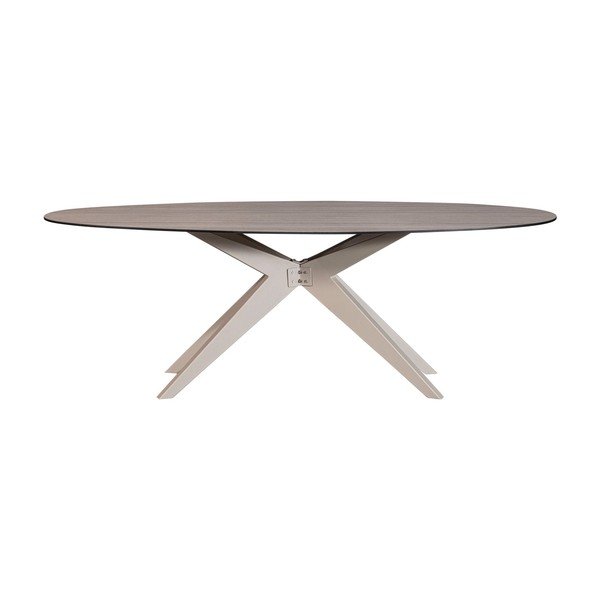 Iš aliuminio sodo valgomojo stalas 100x220 cm Elk – Exotan