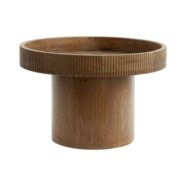 Iš mango masyvo apvalios formos šoninis stalas ø 50 cm Kalomo – Light & Living