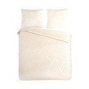 Iš mikropluošto dvigulė/itin ilga patalynė kreminės spalvos 200x220 cm Pure Zigzag – Good Morning