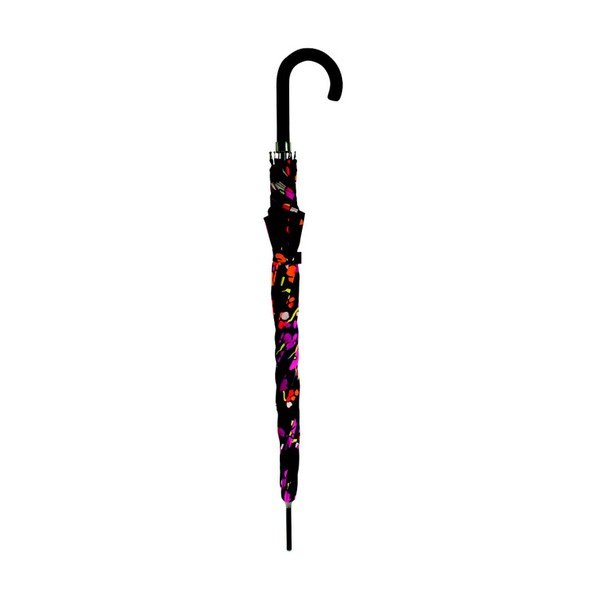 Juodas skutimosi skėtis su spalvotomis detalėmis Gėlė, ⌀ 116 cm-image-1