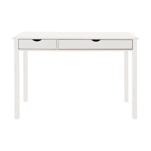 Baltas darbo stalas pagamintas iš pušies medienos Støraa Gava, ilgis 100 cm-image-2