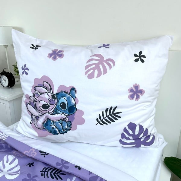 Viengulė vaikiška patalynė iš medvilnės 140x200 cm Lilo and Stitch – Jerry Fabrics-image-4