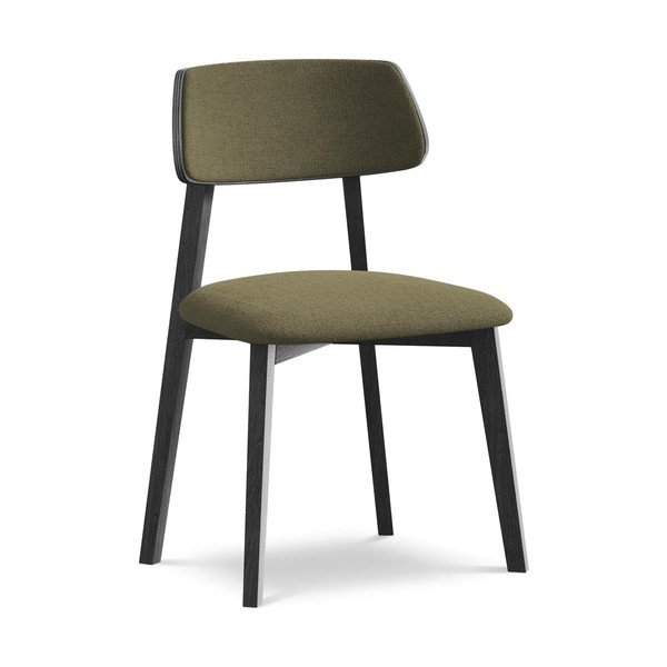 Žalios spalvos iš medienos masyvo valgomojo kėdė Niu – Makamii