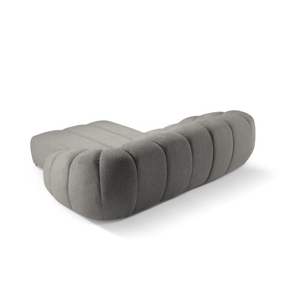 Kampinė sofa šviesiai pilkos spalvos (su dešiniuoju kampu) Diana – Micadoni -image-3