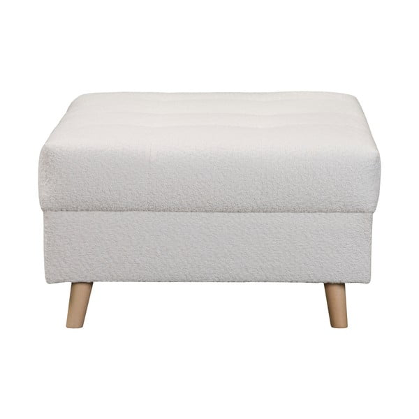 Pufas baltos spalvos iš boucle Ariella – Ropez-image-3