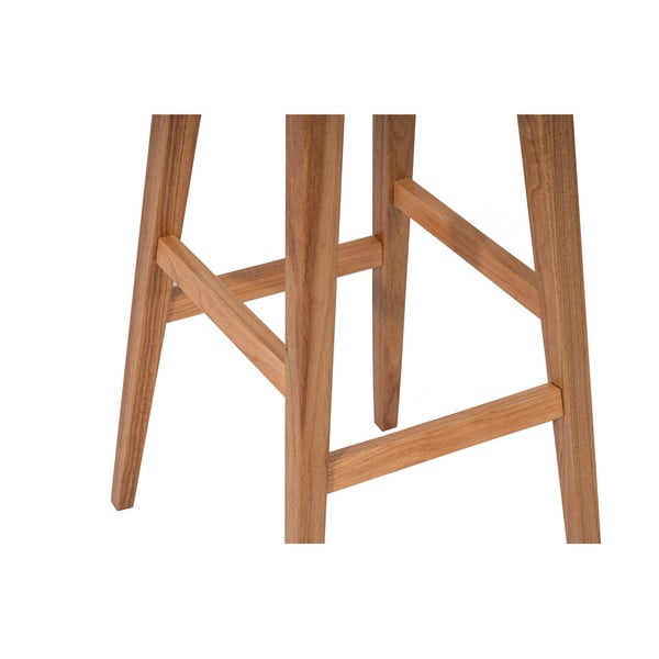 Natūralios spalvos iš kaučiukmedžio masyvo baro taburetė (sėdynės aukštis 75 cm) Club – Bonami Essentials-image-2